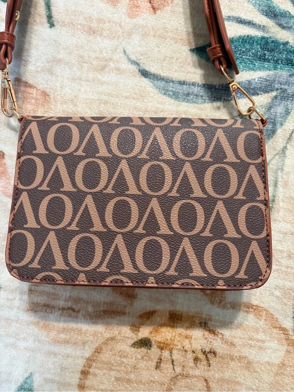 Valentino Orlandi VO Monogram Crossbody + Coin Pouch - Gold Hardware